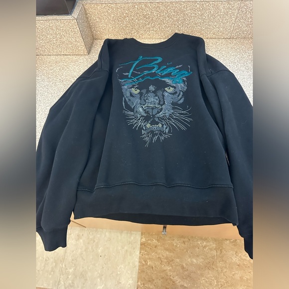 Anine Bing Kenny Panther Sweatshirt (small) - Picture 6 of 11